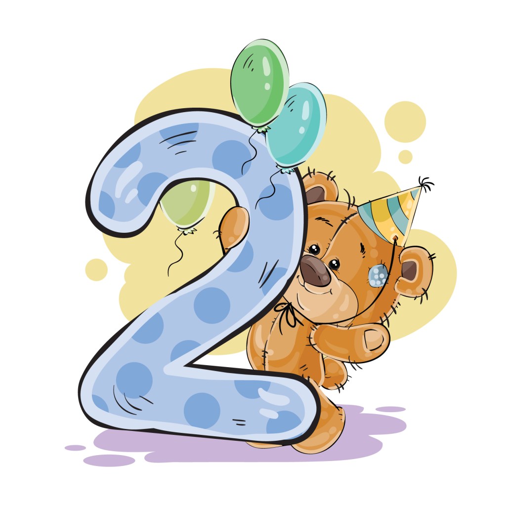 Учиме броеви со мечињата: бројот 2&nbsp;(два)