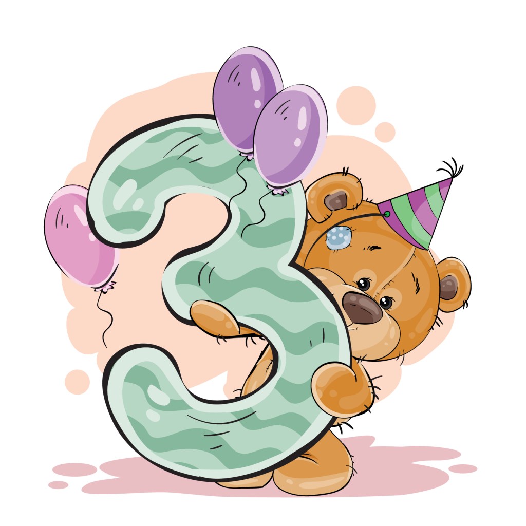 Учиме броеви со мечињата: бројот 3&nbsp;(три)