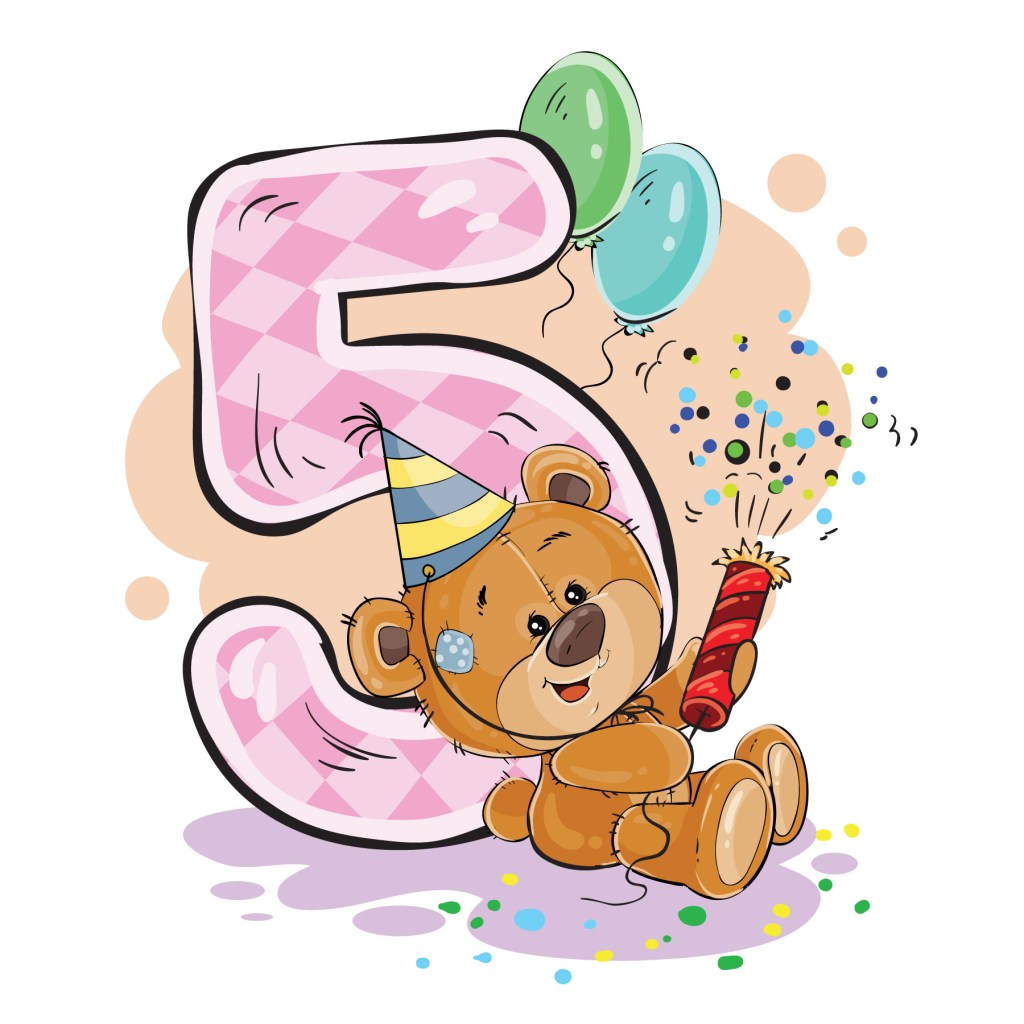 Учиме броеви со мечињата: бројот 5&nbsp;(пет)