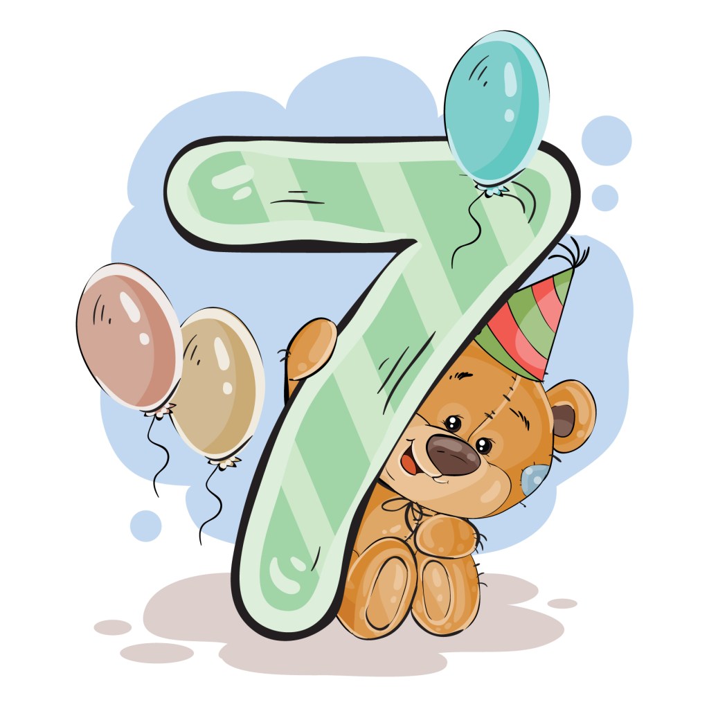 Учиме броеви со мечињата: бројот 7&nbsp;(седум)